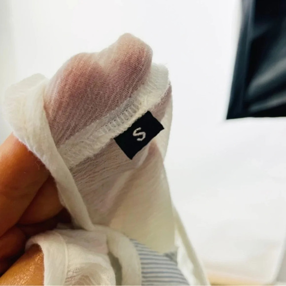 Desigual White Boho Embroidered Top Size Small - Picture 7 of 8